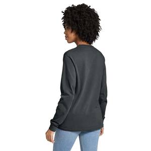 เสื้อยืดคอกลมแขนยาวผ้าคอตตอนเนื้อนิ่มระบายอากาศได้ดีสำหรับผู้หญิง - Product Image 2