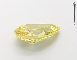 Aniva Jewels IGI GIA รับรองลูกแพร์2.17ct เพชรสีเหลืองสดใสแฟนซีสำหรับทำเครื่องประดับเพชรหลวม - Product Image 3