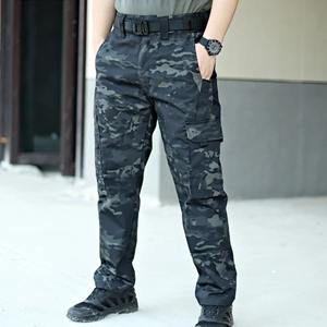 Pantalon en toile pour homme, décontracté, à séchage rapide, 100% coton, écologique, respirant, imperméable, multi-poches, résistant à l'usure, pour le travail en extérieur - Product Image 1