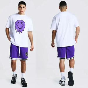 T-shirt avec short assorti Ensembles de short de gymnastique pour hommes Ensemble t-shirt et short Hommes Femmes Ensemble d'été unisexe - Product Image 1