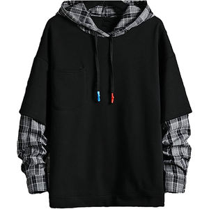 Personnalisé y2k hiphop contraste patch travail applique broderie fermeture éclair élégant hommes à capuche tricoté haut zip hommes à capuche 2025 - Product Image 5