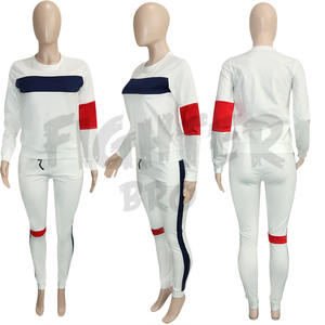 Chándales de mujer con logotipo personalizado Trajes de mujer Entrenamiento Fitness Jogger Conjunto de 2 piezas Chaqueta de yoga Pantalones acampanados Ropa de mujer - Product Image 2