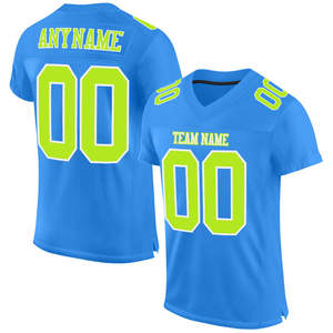 เสื้อฟุตบอลความแข็งแรงสูง 220 GSM โพลีเอสเตอร์ ชุดฟุตบอลแบบซับลิเมชั่น OEM - Product Image 1