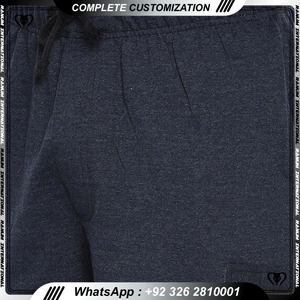 Shorts pour hommes personnalisés en gros, décontractés, pour l'entraînement, 100 % polyester, séchage rapide, respirants, avec cordon de serrage, logo personnalisé, couleur personnalisée - Product Image 5