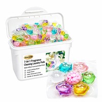 Capsules de lessive hypoallergéniques pour peaux sensibles, formule douce soluble dans l'eau, capsules pour lavage en machine, OEM, 30 unités