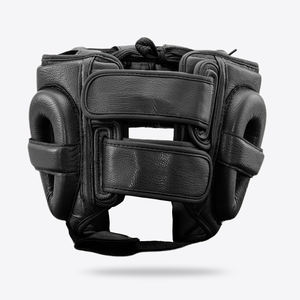 Protège-tête de boxe en cuir texturé en peau de mouton véritable, vêtements de sport, pratique et compétition, protège-tête unisexe - Product Image 6