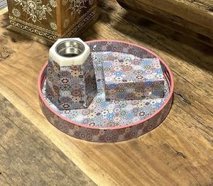 Caja y bandeja de quemador de madera Bakhoor, portavelas, soporte de luz en T, artesanías indias hechas a mano ecológicas, FAIZA CRAFT - Product Image 3