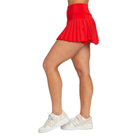 Jupe de tennis personnalisée pour femmes, polyester de haute qualité, confortable et durable, idéale pour les événements promotionnels et les jeux.