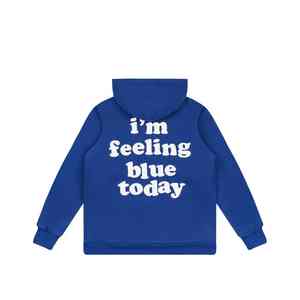 Sudadera con capucha estampada en relieve, elegante, con forro polar acogedor, costuras suaves y ajuste relajado perfecto para un estilo moderno y diario. - Product Image 6