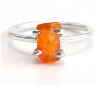 Bague en argent sterling 925 faite à la main avec opale éthiopienne non taillée, pierre de naissance d'octobre, bijoux de luxe, cadeau de fête de Noël pour femmes