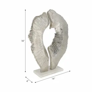 Figurine d'animal en aluminium faite à la main, sculpture artistique de luxe, design moderne poli antique, peinture 3D - Product Image 2