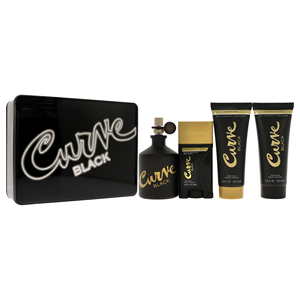 Liz Claiborne curva nero per gli uomini Set regalo 4.2oz EDC Spray 3.4oz balsamo da barba 3.4oz Gel doccia 1.7oz deodorante da bagno da uomo Set - Product Image 3