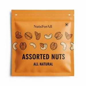 Bolsa de 3 sellos laterales con Impresión digital personalizada directa de fábrica para nueces surtidas | Bolsa de grado alimenticio resellable MATE | MOQ BAJO 2000PCs - Product Image 1