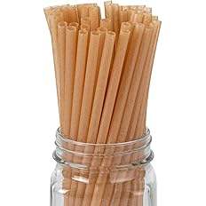 Pailles en plastique PLA biodégradable jetables en bagasse de canne à sucre Biopoly Pajillas Con Forro - Product Image 2