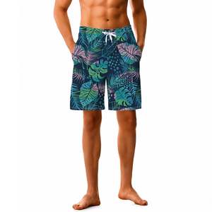 กางเกงขาสั้นผู้ชายลายพิมพ์แบบ Heat-Transfer สำหรับฤดูร้อน คุณภาพสูง เป็นมิตรกับสิ่งแวดล้อม ระบายอากาศได้ดี สไตล์สตรีท - Product Image 2