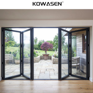 <span class=keywords><strong>Porte</strong></span> <span class=keywords><strong>pliante</strong></span> <span class=keywords><strong>horizontale</strong></span> moderne en verre avec cadre en alliage d'aluminium pour usage extérieur en <span class=keywords><strong>garage</strong></span> - Product Image 1