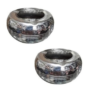 Cenicero portátil lujoso personalizado de fábrica Cenicero de metal Cenicero de acero inoxidable para el hogar con nuevo diseño - Product Image 5