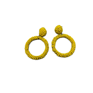 Boucles d'oreilles en perles de rocaille MULTI COLOR top Selling Hoop Earrings For Girls & Ladies Unique Design Seed Beads Hoop Earrings Beaded Earrings - Product Image 6