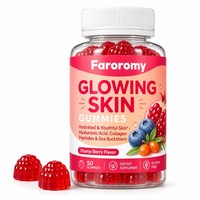Gummies OEM pour une Peau Éclatante : Collagène, Peptides, Acide Hyaluronique, Argousier – 50 Comprimés – Complément Alimentaire en Gros