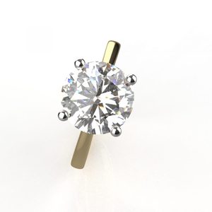 Avarta Jewellery Anillo de diamantes cultivados en laboratorio de oro de 14K y 18k de 2 quilates - Product Image 2