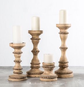 New Arrival Solid Mango Wood <b>Large</b> Size Handmade <b>Candle</b> Holder for Home Decoration Christmas & Wedding <b>Pillar</b> <b>Candle</b> - Product Image 6