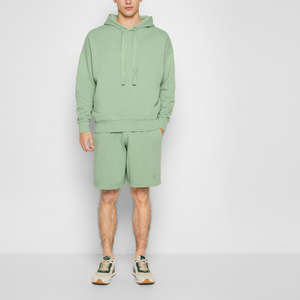 Custom Mens <b>Gym</b> <b>Hoodie</b> Crewneck Sweatshirt Short Set Unisex Joggers 2 Piece French Terry Sweatshirt and Sweatpants Set - Product Image 2