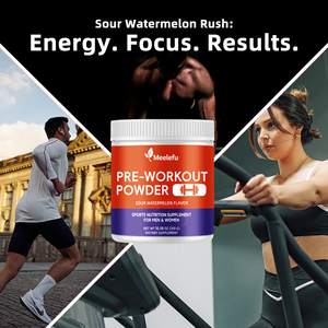 Poudre de <span class=keywords><strong>pré</strong></span>-entraînement sportive OEM/ODM pour hommes et femmes avec caféine, supplément d'oxyde nitrique, bêta-alanine pour l'énergie, <span class=keywords><strong>musculation</strong></span> - Product Image 2