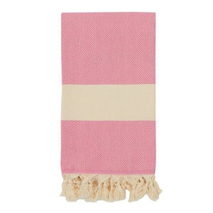 Serviette turque en chevron, monogramme vierge, 33x66 pouces, 100% coton Peshtemal - Product Image 6