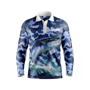 T-shirts de pêche personnalisés en gros, fabricant OEM, fournisseur, marque privée, production en vrac, vêtements de sport écologiques recyclés - Product Image 6
