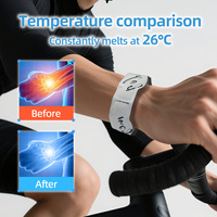 Bracelet de soulagement des bouffées de chaleur pour la ménopause Megacool, en TPU PCM 26, température constante, refroidissement rapide, emballage inclus, Zhejiang