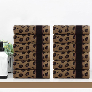 Serviettes de visage Jacquard de luxe en coton doux absorbant petites serviettes hôtel Spa Collection élégante salle de bain décorative Premium Jacquard - Product Image 2