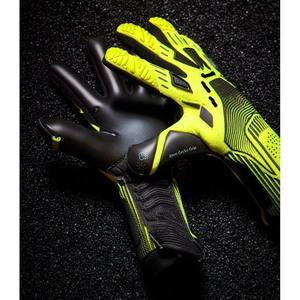 Gants de gardien de but de football unisexes respirants à doigts entiers avec sangle de poignet réglable imperméable en latex allemand avec logo personnalisable - Product Image 2