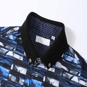 Oem ODM người đàn ông quần áo <span class=keywords><strong>t</strong></span>ùy chỉnh thương hiệu 3D in thăng hoa mỏng phù hợp với Polyester dệ<span class=keywords><strong>t</strong></span> kim quá khổ <span class=keywords><strong>t</strong></span> Áo sơ mi giản dị - Product Image 4