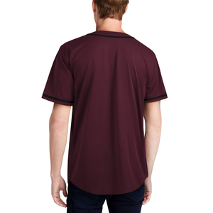 Maillot de baseball coupe normale respirant avec logo OEM Vêtements de sport personnalisés de haute qualité avec sublimation de tissu Chemise de style dernier cri - Product Image 2