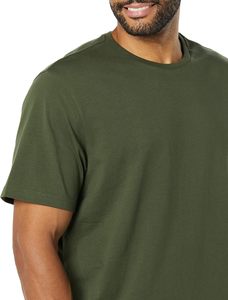 T-shirt pour homme 100% coton 240sm Qualité de luxe Coupe ample Décontractée Épaules tombantes Design personnalisé Col montant Qualité supérieure - Product Image 3