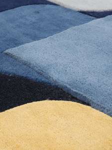 Tapis de sol de haute qualité, sur mesure, modernes, en laine/soie, à motifs géométriques, rembourrés, adaptés aux animaux domestiques, lavables, antidérapants - Product Image 5