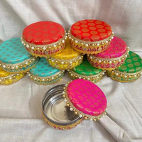 260 et 500 grammes en acier inoxydable Laddu Box Shagun Box Bhajji Box Sweet Containers Wedding Favors Return Gifts for Guests Sweet
