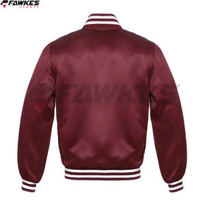 Chaqueta universitaria con mangas de cuero negro de diseño de excelente calidad Chaqueta universitaria de color brillante de alta calidad para hombre - Product Image 2