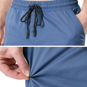 Pantalones cortos Cargo de secado rápido de estilo sólido informal para hombre con cintura elástica y bolsillos de compresión medio ajustados Fabricantes personalizados - Product Image 4