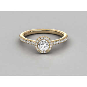 Anillo de Diamante Brillante Solitario en Oro de 18K, Joyería Elegante y Lujosa - Product Image 3