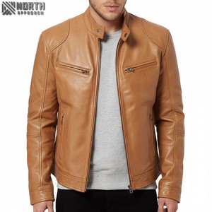 Chaqueta de cuero 2025 nuevo cuello redondo invierno camuflaje cremallera frontal impermeable a prueba de viento alta calidad personalizado OEM Racer Bomber - Product Image 1