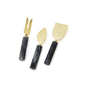 Gold Polished New Arrival Personalized Custom logo <b>Cheese</b> <b>Set</b> With Branches Flower Stainless Steel Butter Spreader & Slicer - Product Image 4