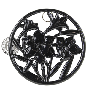 Dessous de plat en métal coulé argenté fait à la main FDL Dessous de plat pour plat chaud casserole Dessous de plat rond pour Table de cuisine Table à manger Résistant à la chaleur - Product Image 5