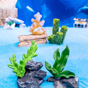 Figurines miniatures en résine de poissons coralliens, ornements créatifs de la vie marine, décoration d'aquarium, micro-paysage, accessoires de jardin féerique - Product Image 3