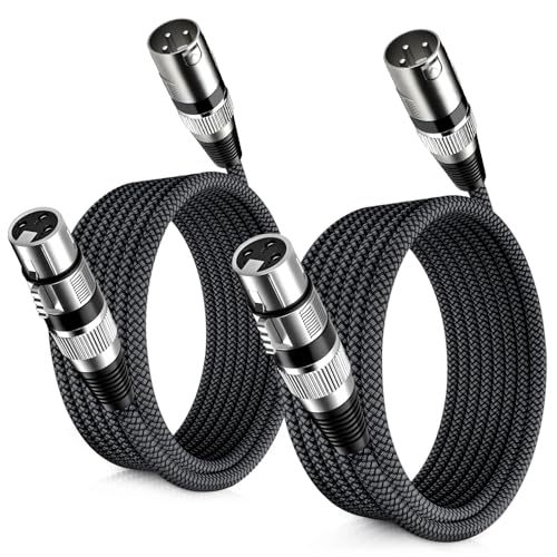 High End 3Pin XLR Male to XLR Female Cable Silver Plated OFC Copper Shilelded Balanced XLR Audio Cable for Microphone Mixer