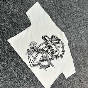 Personalizable de gran tamaño de los hombres recortada camiseta gráfica 100% algodón pesado Jersey Casual manga corta serigrafiado Logo cuello cuadrado - Product Image 4