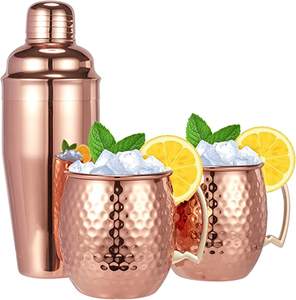Fabrication décorative de lot de deux tasses Moscou en cuivre Grossiste indien fantaisie classique fait à la main Meilleure vente Tasse Moscou - Product Image 6