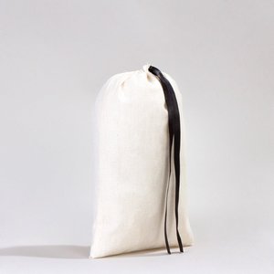 Organic Cotton Fabric Pouch Bag Black Ribbon 8x12 Inches <b>Envelope</b> Sealing Handle Screen for Clothing Packaging Dust Storage - Product Image 3