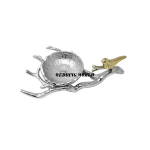 ชุดชามช็อกโกแลตโลหะดีไซน์เนอร์ 2 ใบ ชุบทอง ชามขนมหวาน ดีไซน์คลาสสิกทันสมัย - Product Image 5