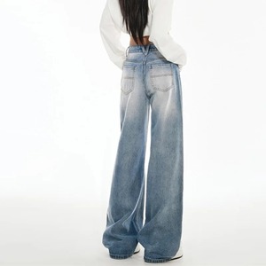 OEM de alta calidad de talle alto de múltiples bolsillos con solapa Cargo Hip Hop estilo suelto moda Casual Jeans para las mujeres - Product Image 3